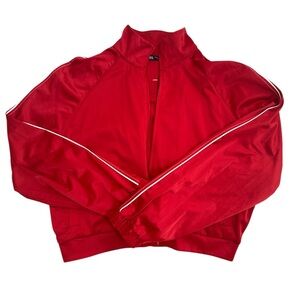 Zara CONTRASTING STRIPE SATIN EFFECT JACKET